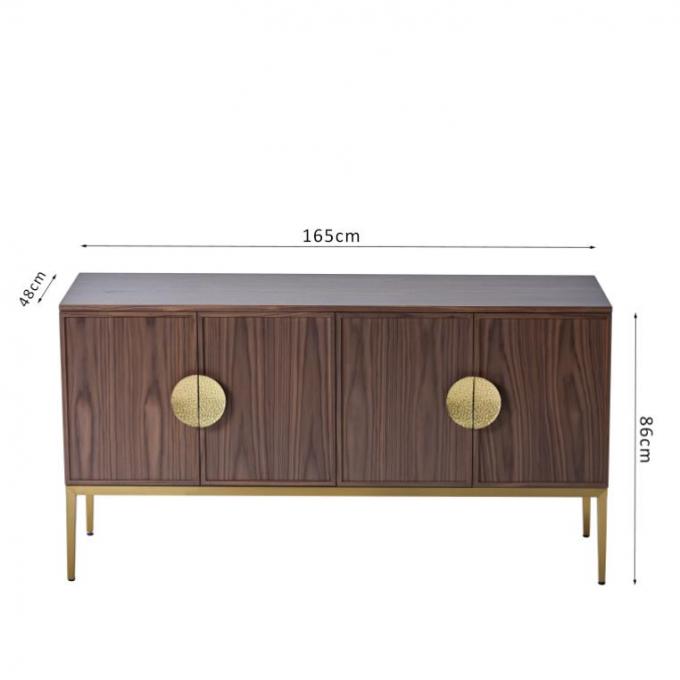 H86cm Wine Cabinet TV Stand Luxury Hotel Bedroom Furniture Solid Wood 0