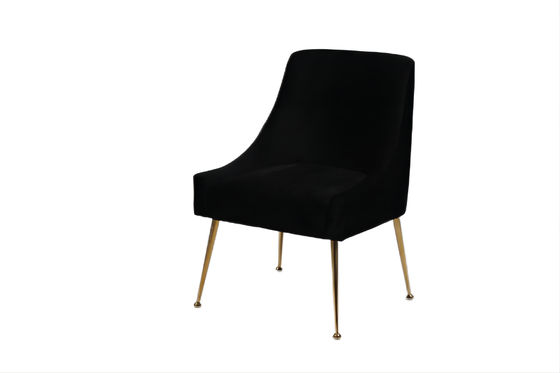 ราคาดี Velvet Furniture Black High Back Dining Room Chairs Upholstered ออนไลน์