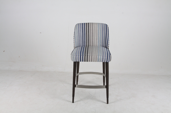 ราคาดี Colorful Upholstered High Back barstool chair with Metal Stainless Steel Solid Wood ออนไลน์