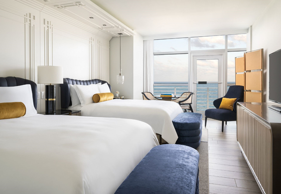 ราคาดี Modern Luxury Hotel Bedroom Furniture Set 5 Star Hotel Furniture For Ritz Carlton project ออนไลน์