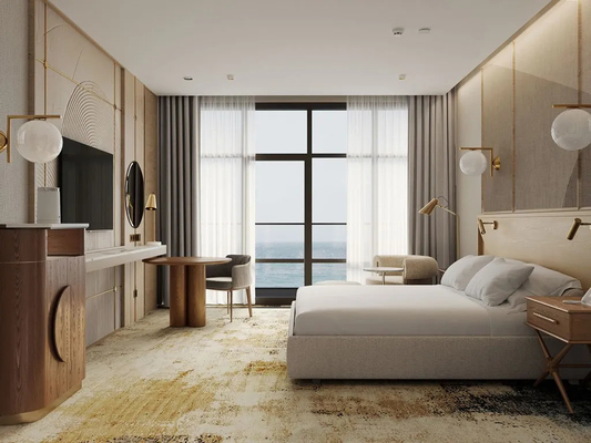 ราคาดี Hotel bedroom furniture sets for 5 star hotel rooms solid wood bedroom furniture ออนไลน์
