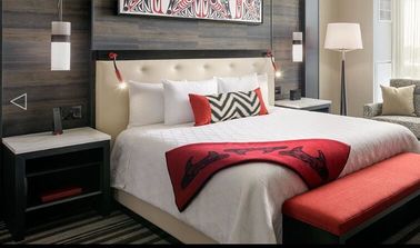 ราคาดี Commercial Hotel Luxury Furniture , Apartment Hotel Bedroom Furniture Drak Color ออนไลน์