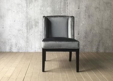 ราคาดี Grey Velvet Wood And Fabric Dining Room Chairs Indoor Type French Style ออนไลน์