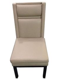 ราคาดี Leather Beige Color Upholstered Dining Chairs With Black Legs / High Denisty Foam ออนไลน์