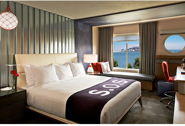 ราคาดี Elegant Luxury Hotel Bedroom Furniture Sets Double Dowel Eco Friendly ออนไลน์
