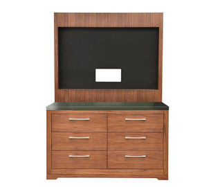ราคาดี Hotel wooden dresser with back TV panel / chest / dresser for hotel bedroom furniture ออนไลน์