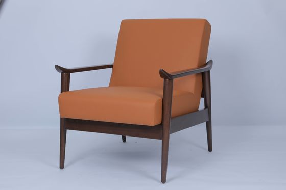 ราคาดี เก้าอี้ห้องนั่งเล่นโรงแรมวินเทจ Oak Burnt Orange Arm Chair ออนไลน์