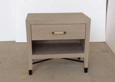 ราคาดี Oak wood veneer HPL top wooden grey color night stand,bed side table ออนไลน์