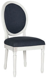 ราคาดี French  New model modern style oval back white wood frame with  black  fabric wood dining chair ออนไลน์