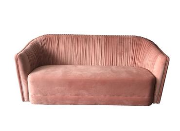 ราคาดี Hot 2018 New design pink  velvet tufted living room furniture sofa,velvet wedding sofa ออนไลน์