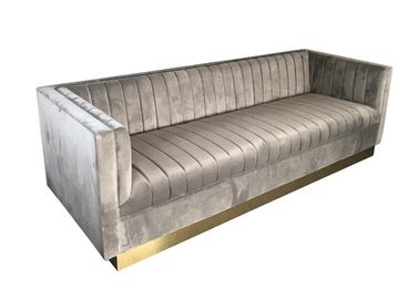 ราคาดี Wholesale New model velvet upholstery furniture fabric living room sofa for wedding rental sofa ออนไลน์