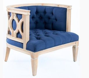 ราคาดี French antique natural oak wood frame event rental wedding single sofa/armchair,weding chair ออนไลน์