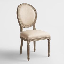 ราคาดี French style vintage natural oak wood frame wooden dining chair ออนไลน์