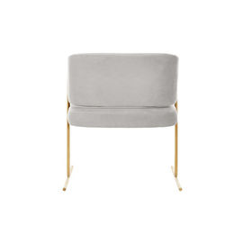 ราคาดี Home furniture metal tube brass golden base with grey velvet fabric Copenhagen Dining Chair ออนไลน์