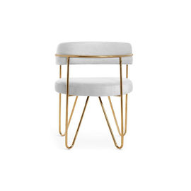 ราคาดี Metal Frame Chair Home Furniture Living Room Chair Fabric Lounge Chair Fauteil  Velvet Armchair ออนไลน์