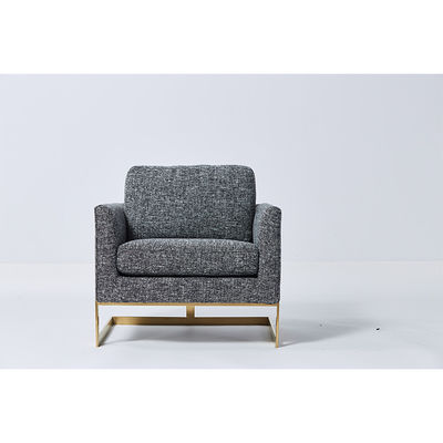 ราคาดี Modern Style Living Room Couches , Natural Linen Material Fabric Grey Couches ออนไลน์