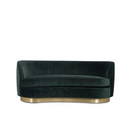 ราคาดี Home Living Room Sofa Vintage Luxurious Velvet Upholstery Sofa With Toe Kick In Velvet ออนไลน์