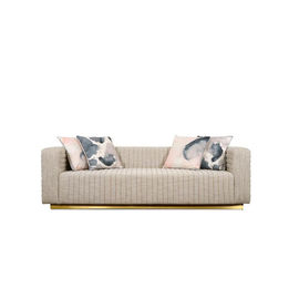 ราคาดี American Classic Home Furniture Living Room Sofa 4 Seat Chesterfield Modern linen Fabric Sofa ออนไลน์