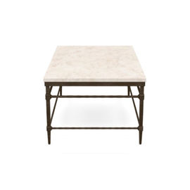 ราคาดี Vintage Metal Frame Brushed Brass Small Modern Coffee Table With Crystal Stone Veneer Top ออนไลน์