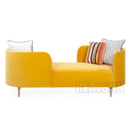 ราคาดี Oslo Chaisesolid Sofa Home Wood Furniture With Solid And Yellow Color Velvet Fabric ออนไลน์