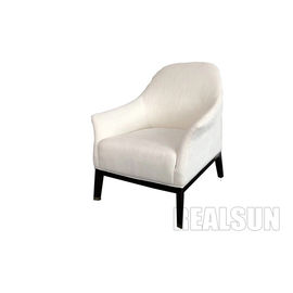 ราคาดี Custom Lounge Chairs Single Seater Wooden Sofa Chair Black Solid Wood Leg With Linern Fabric ออนไลน์