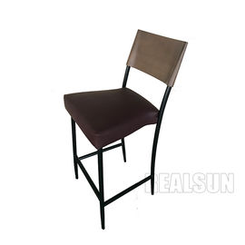 ราคาดี Metal Base Furniture Dining Room Chairs Leather Customized Fabric Wooden Back ออนไลน์