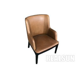 ราคาดี Modern Style Pu Leather Dining Chairs Metal Leg Wooden Base For Living Room ออนไลน์