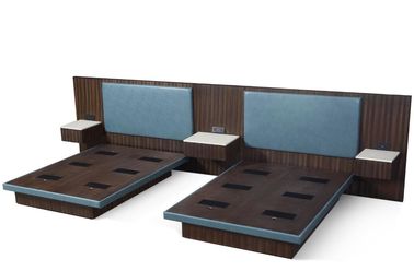 ราคาดี 5 Star Hyatt Bed Luxury Hotel Bedroom Furniture With Zebra Wood Veneer And Power Outlet ออนไลน์