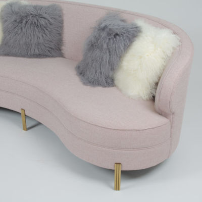 ราคาดี Curve Modern Fabric Velvet Living Room 3 Seater Sofa ออนไลน์