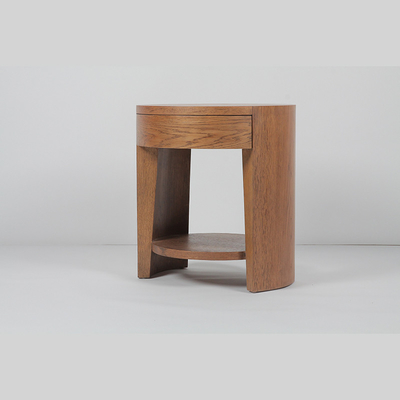 ราคาดี Wood Bottom Corner Round Cabinet Night Stand Minimalist Bedside ออนไลน์