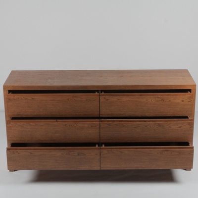 ราคาดี Vintage Six Drawers Solid Walnut TV Stand Luxury Hotel Bedroom Furniture ออนไลน์